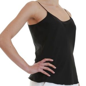 ZARA Black Satin Tank Top